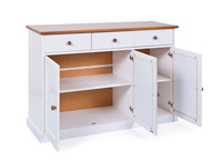 Komoda z szufladami WESTERLAND 4 drewniana biała