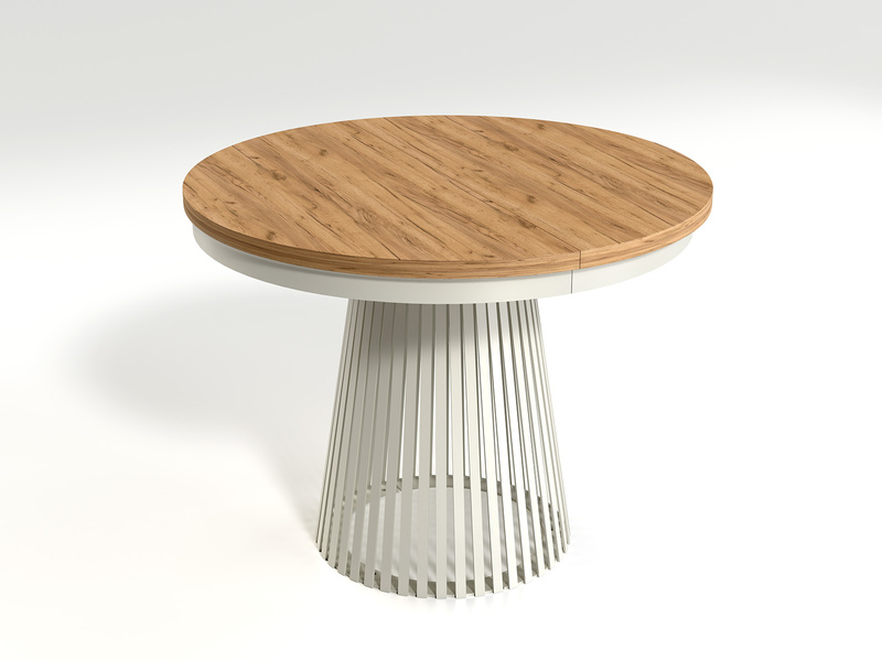 GARDA - Stół Okrągły Rozkładany Kraft Złoty Cashmere