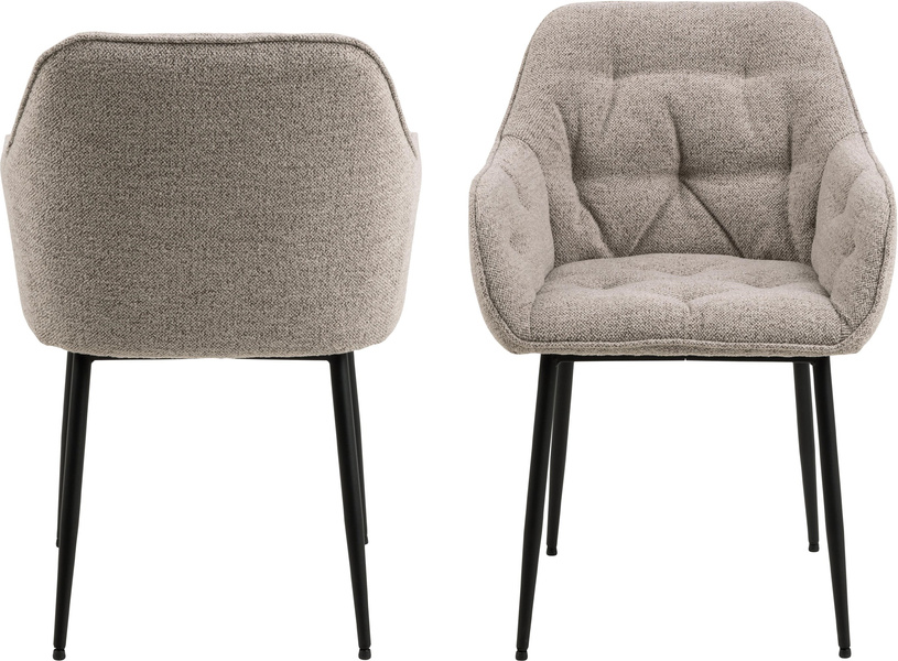 Actona Krzesło Z Podłokietnikiem Brooke Beżowe