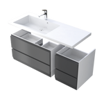 Oristo Szafka pod umywalkę 85 cm BRYLANT grafitowa