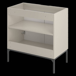 ASPEN-08 - Szafka pod Umywalkę z Blatem 2D 80cm Kaszmir Zestaw-1 Czarny Stelaż