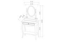 Dijon 52 Konsola z lustrem