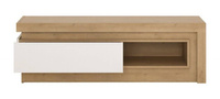 Lyon LYOF02 - Komoda RTV 1S Dąb Riviera Jasna/Biała