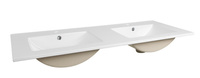 Podwójna umywalka ceramiczna LAVA 120/8003 120 cm