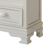 Pesaro 043 Witryna 1S/1D prowansalska kremowa drewno/mdf