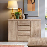 Fribo FRIK03 - Komoda 2D4S Dąb Ribbeck Złoty