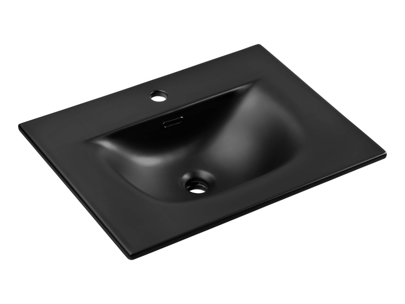 Umywalka Meblowa Ceramiczna 60 cm SKY 1 BLACK MATT 60 E-8099-60 Czarny Mat