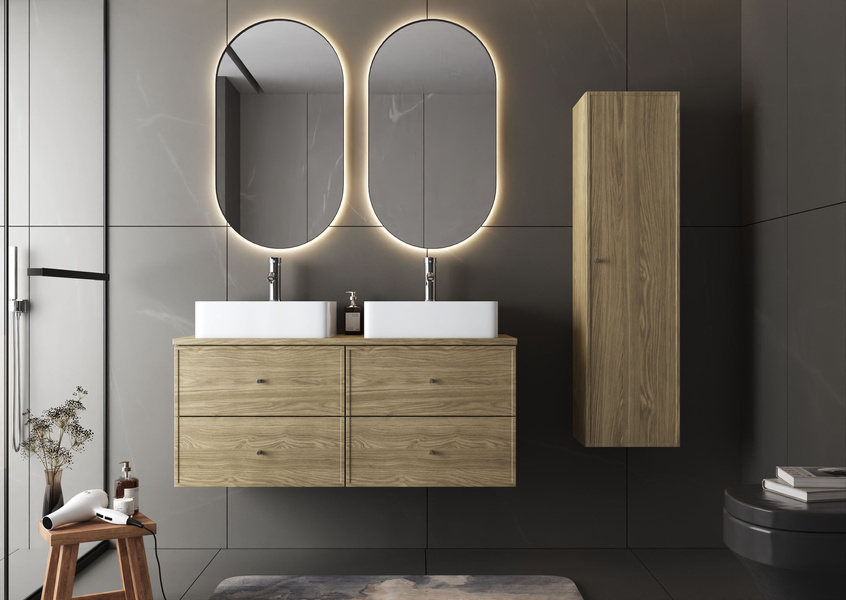 MARCO-03 - Słupek Wysoki 1-drzwiowy Dąb Olejowany