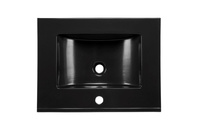 Nowoczesna umywalka E-8003-60 LAVA BLACK MATT BLACK
