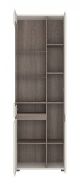 Linate TYP 01 - Witryna Lewa 3-drzwiowa Biała/Dąb Truflowy