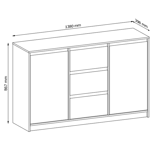 Manami K2D3S - Komoda 2D3S Cremona