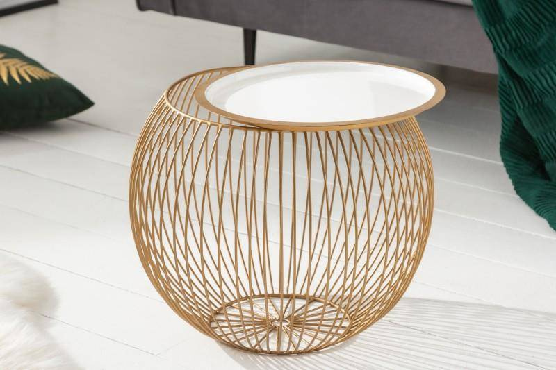 Stolik kawowy Storage II 41 cm złoty_01