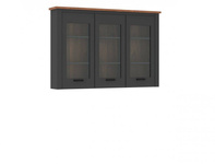 Perazzo PEZK02 - Komoda 3-drzwiowa Antracyt/Dąb Amaretto Hudson