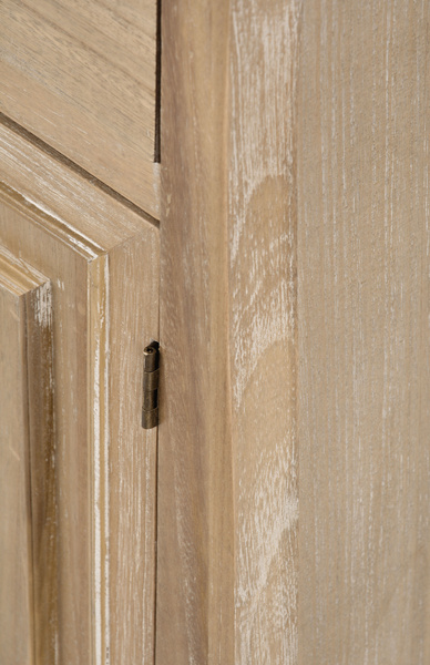 Merano 01DB Komoda 2D/2S rustykalna bielona przecierana drewno/mdf