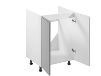 Szafka Kuchenna Dolna 2-drzwiowa Zabudowa Zlewozmywaka D60Z Aspen Grey Szary Połysk