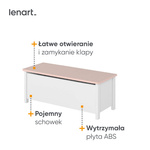 LUNA LN-10 - Skrzynia Biała/Różowa