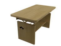 JANEK - Ławostół Ława Rozkładana Stolik Kawowy Hikora