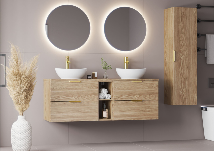 PILE-03 - Słupek Wysoki 1-drzwiowy Dąb Olejowany