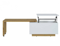 Stolik MWTT04 1K Biały/Dąb Artisan