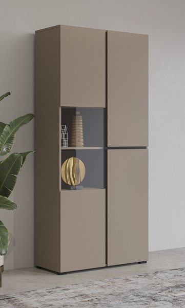 Cross - Witryna 3-drzwiowa Congo Czarny Mat