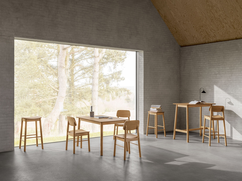 Actona Stół Jadalniany Barlow Dąb Naturalny Kauczuk