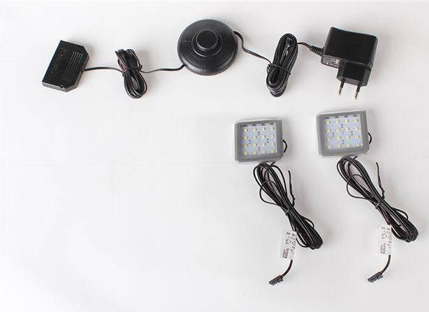 Oświetlenie LED Square 2 Pkt Białe Zimne