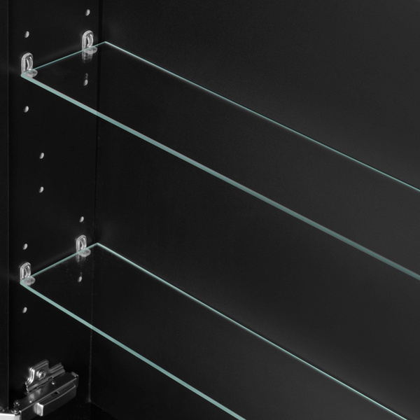 Astor Szafka z Lustrem 60 cm Amy Czarny Mat