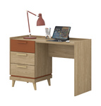 Scandi - Biurko 3S Dąb Olejowany Ceglany