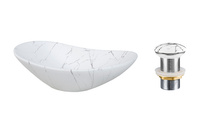 Korek do umywalki LENA-MW17 Biały Mat