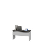 SIMPLY SM-03 - Szafka Na Buty z Siedziskiem 1D Szary Mat