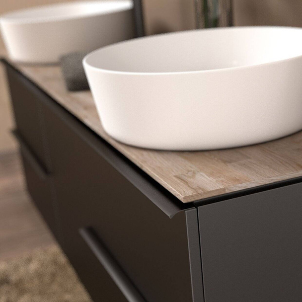 Oristo Szafka pod Umywalkę ETNA UNI 80 cm Czarny