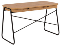 Actona Biurko Prostokątne Blueton Dąb Olejowany Dziki Dąb Czarny Mat