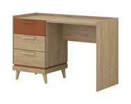 Scandi - Biurko 3S Dąb Olejowany Ceglany