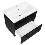 Astor Zestaw Nicole Czarny 60 cm Szafka z Umywalką Czarny Mat