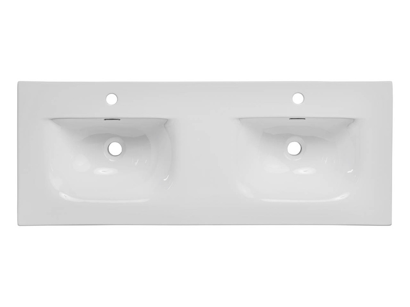 SKY 120D - 8099 umywalka meblowa podwójna 121 x 46 cm