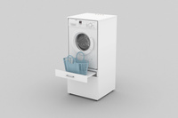 Aza - Zabudowa na Pralkę/Suszarkę 1S1P Biały Mat