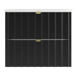 ARCOS-06 - Szafka z Umywalką 2S 60cm Czarny Mat Zestaw-3