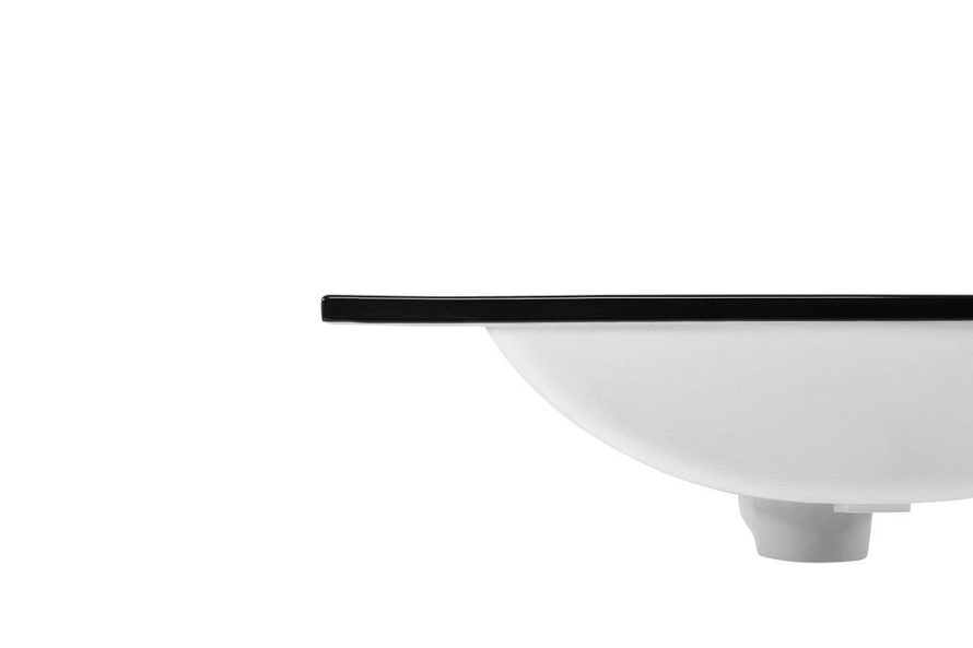 Nowoczesna umywalka E-8003-60 LAVA BLACK MATT BLACK