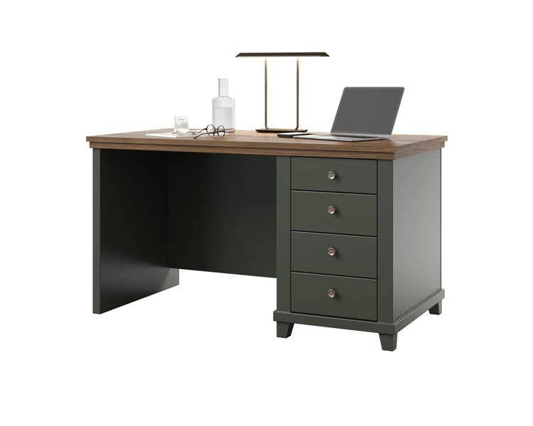 Evora Office - Biurko 4 Szuflady Zielony Dąb Lefkas
