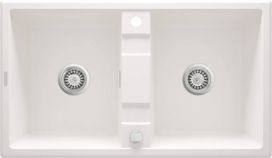 Zlewozmywak granitowy 2-komorowy Eridan