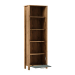 Indygo R1K - Regał 1-drzwiowy Dąb Wotan/Zielony