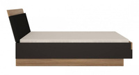Monaco MOAL02 - Łóżko 160 Stirling Oak/Czarne