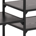 Seaford Komoda RTV Czarna jesion