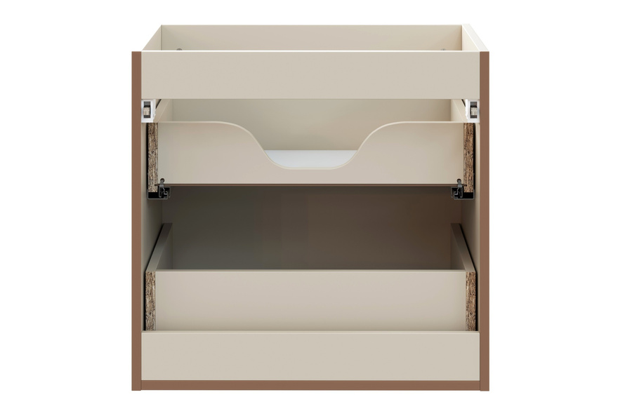 Szafka Pod Umywalkę 60 cm 2 Szuflady Donna Sand