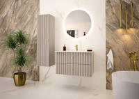 AQUA-01 - Szafka z Umywalką 2S 80cm Kaszmir Zestaw-3