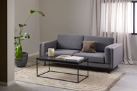 Actona Stolik Kawowy Prostokątny Barossa Czarny Marmur Marquina Czarny Mat