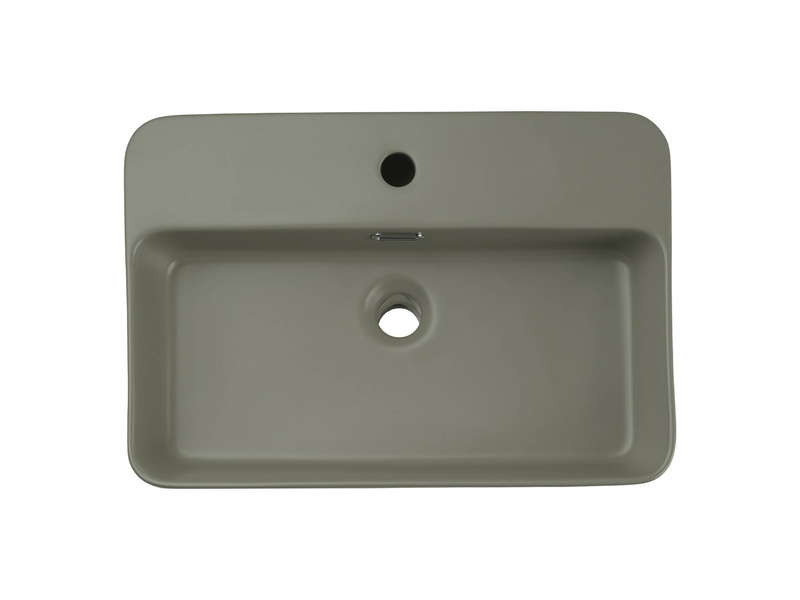 Umywalka Nablatowa Ceramiczna TRUST 2 OLIVER GREEN E-6282 Zielony Mat