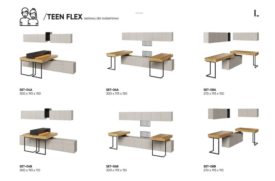 TEEN FLEX SET-04B (TF-06,06,07,07,08,08,09,10,11)
