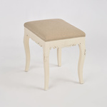 Rimini 046 Siedzisko tapicerowane kremowo beżowe drewno/mdf