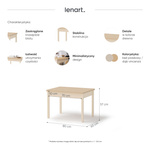 STORY SO-18 - Stolik Beż Piaskowy Dąb Vincenza Bielona